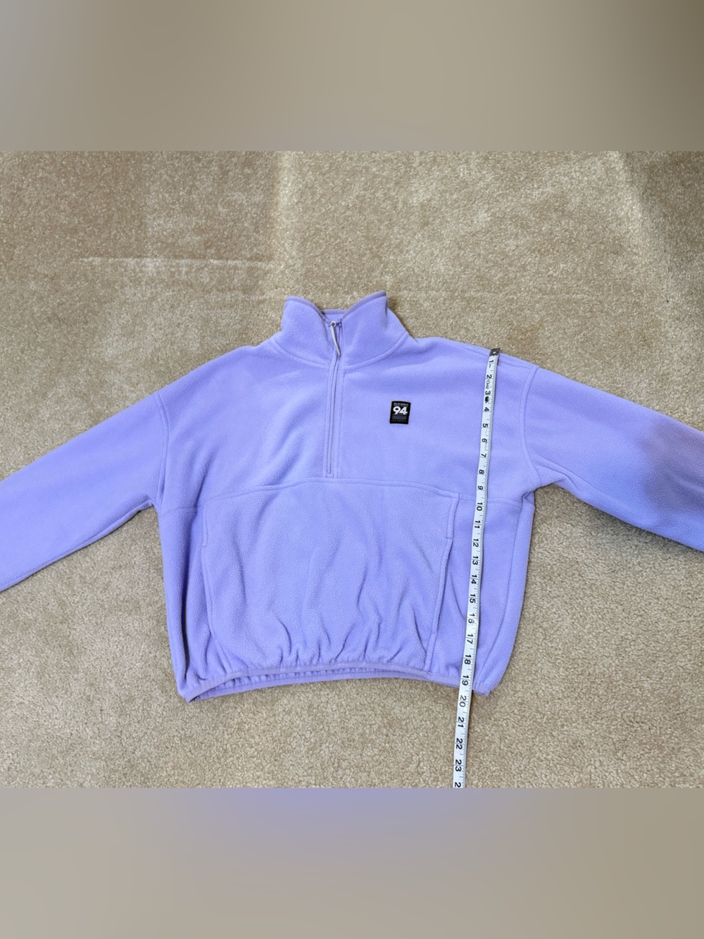 Old Navy Lavender Quarter-Zip Fleece Pullover